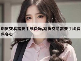 期货交易需要手续费吗,期货交易需要手续费吗多少