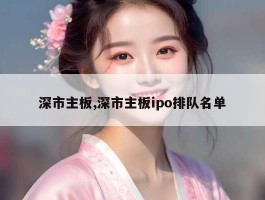 深市主板,深市主板ipo排队名单