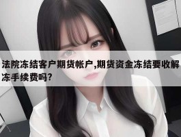 法院冻结客户期货帐户,期货资金冻结要收解冻手续费吗?