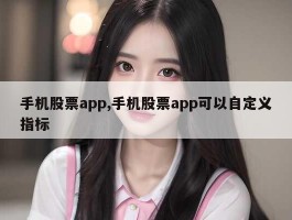 手机股票app,手机股票app可以自定义指标