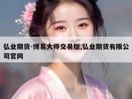 弘业期货-博易大师交易版,弘业期货有限公司官网