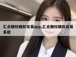 汇点期权模拟交易app,汇点期权模拟交易系统