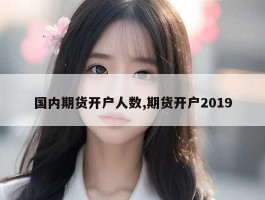 国内期货开户人数,期货开户2019