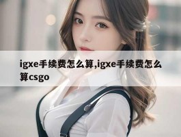 igxe手续费怎么算,igxe手续费怎么算csgo