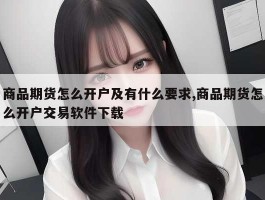 商品期货怎么开户及有什么要求,商品期货怎么开户交易软件下载