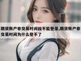 期货账户非交易时间段不能登录,期货账户非交易时间为什么登不了