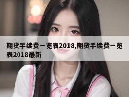 期货手续费一览表2018,期货手续费一览表2018最新