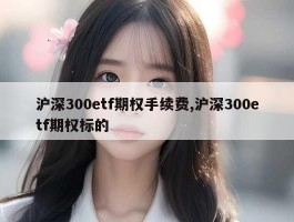 沪深300etf期权手续费,沪深300etf期权标的