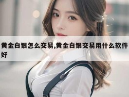 黄金白银怎么交易,黄金白银交易用什么软件好