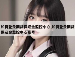 如何登录期货保证金监控中心,如何登录期货保证金监控中心账号