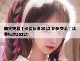 期货交易手续费标准2022,期货交易手续费标准2022年