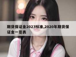 期货保证金2023标准,2020年期货保证金一览表