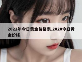 2022年今日黄金价格表,2020今日黄金价格