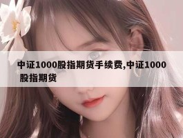 中证1000股指期货手续费,中证1000 股指期货