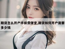 期货怎么开户手续费便宜,期货如何开户需要多少钱