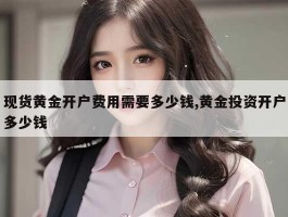 现货黄金开户费用需要多少钱,黄金投资开户多少钱