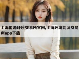 上海能源环境交易所官网,上海环境能源交易所app下载