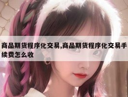 商品期货程序化交易,商品期货程序化交易手续费怎么收